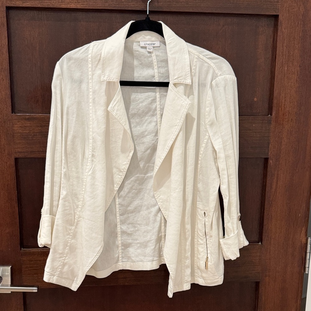 Chico's White Utility Jacket for Women